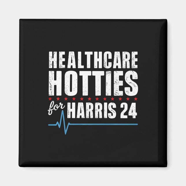 Vårdtjänster för Kamala Harris 24 Premium Magnet (Framsidan)