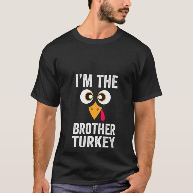 Vare att jag är brödraTurkiet-Thanksgivingen T Shirt (Framsida)