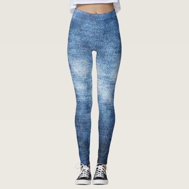 Vare denim-väv, texturerad bakgrund. leggings (Framsida)