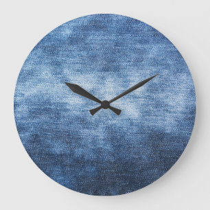 Vare denim-väv, texturerad bakgrund. stor klocka