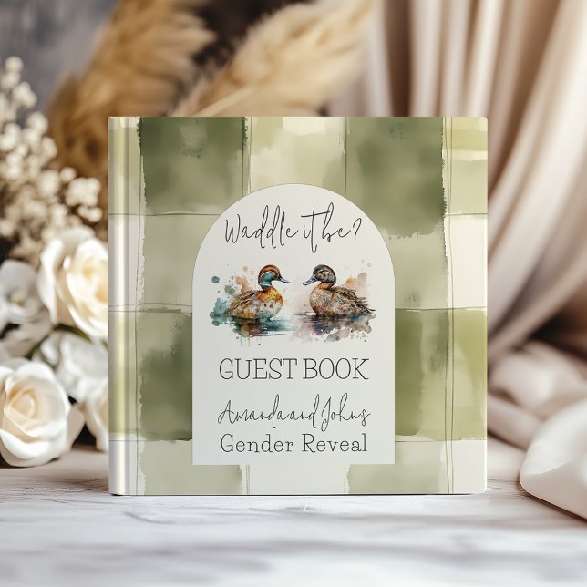 Vare det är Mallard Anka Gender Reveal Guest Bok (Skapare uppladdad)