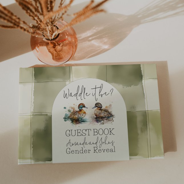 Vare det är Mallard Anka Gender Reveal Guest Bok (Skapare uppladdad)