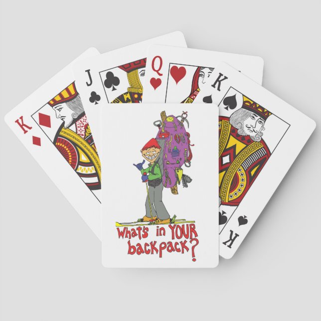 Vare i ryggsäcksspelkort casinokort (Baksidan)