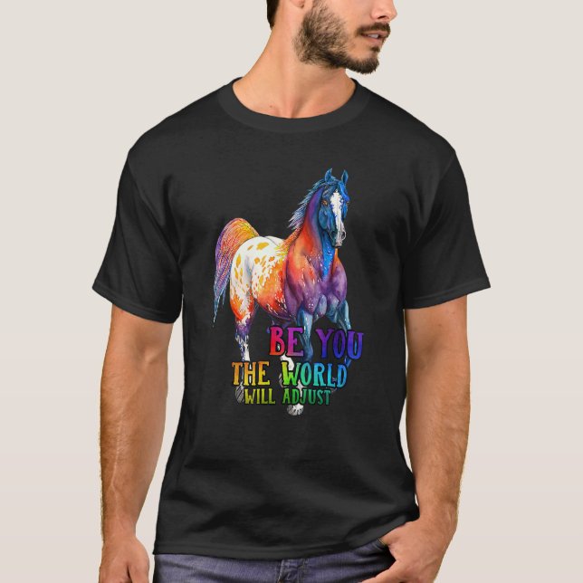 Vare sig du är du i världen justerar t shirt (Framsida)