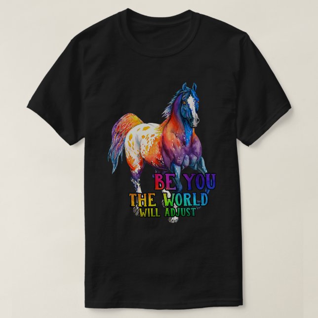 Vare sig du är du i världen justerar t shirt (Design framsida)