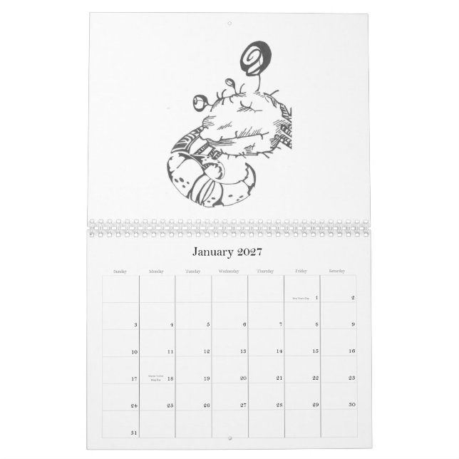 Varelsekalender 2009 kalender (Jan 2027)