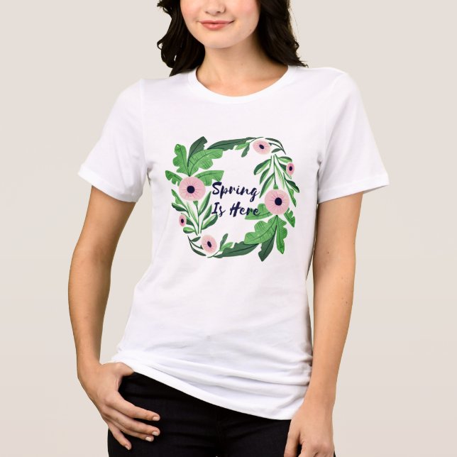 Våren är här t shirt (Framsida)