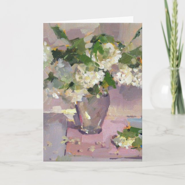 Våren kastar snöboll kort (Framsida)