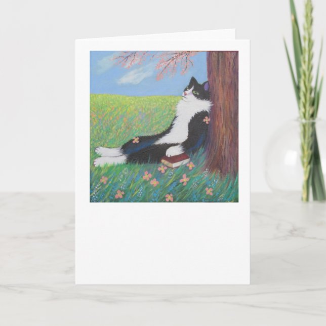 VÅREN KOMMER ÄNTLIGEN! HELGKORT (Framsida)