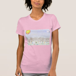 Våren kommer! Impressionistisk konst t-shirt