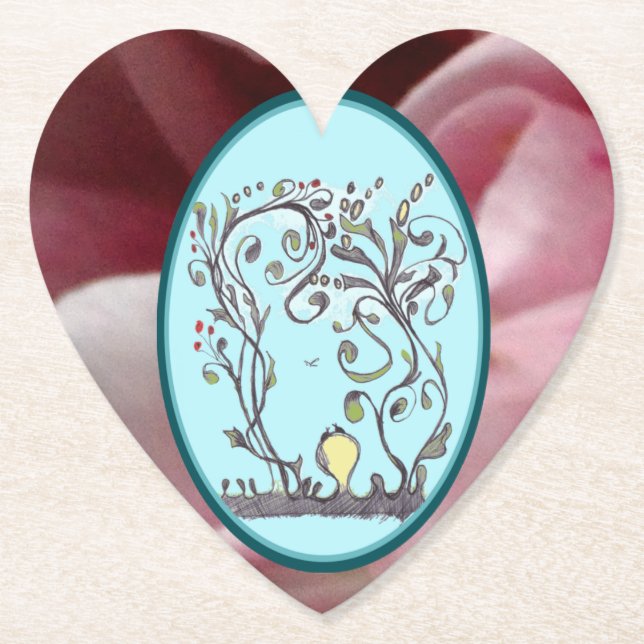 Våren vill bara ha lite Roligt Pappert C Underlägg Papper (Framsida)