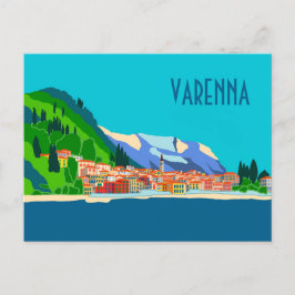 Varenna Como Italien Illustration Travel Vykort