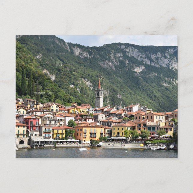 Varenna, Italiens scenbild Vykort (Framsida)