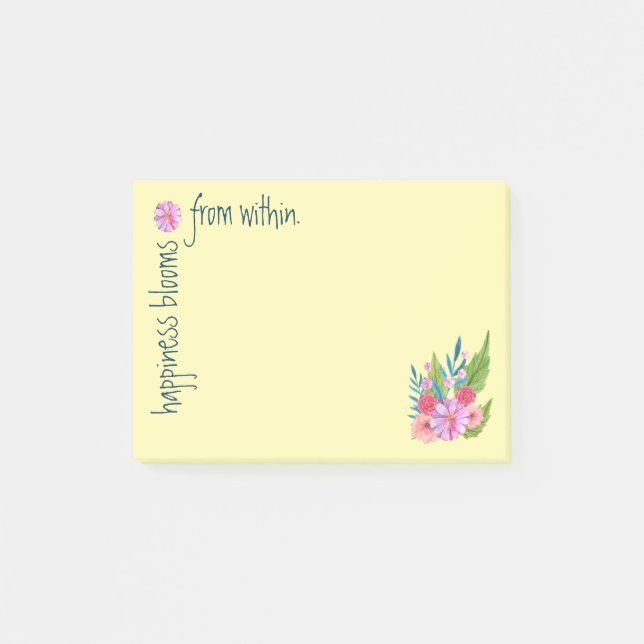 Vårens blommor post-it block (Framsida)