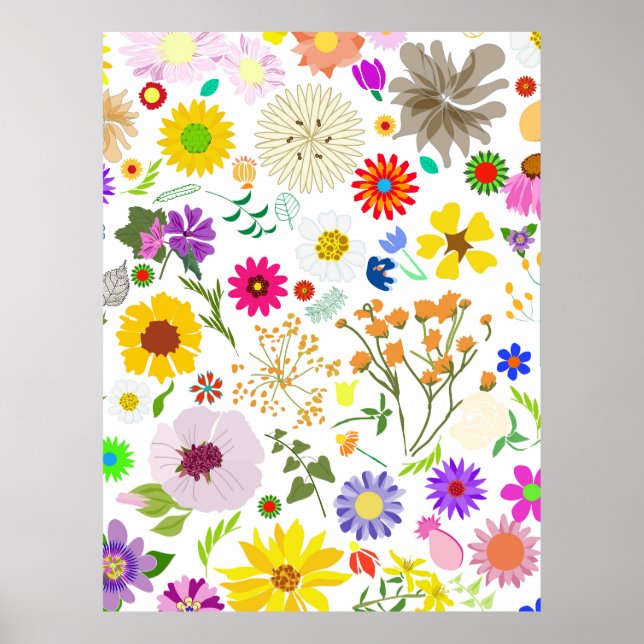 Vårens blomsterharmoni poster (Framsidan)