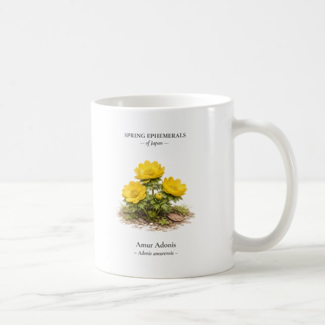 Vårens efemära i Japan – Amur Adonis Kaffemugg (Höger)