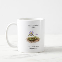 Vårens efemära i Japan – Kikuzaki Anemone Kaffemugg