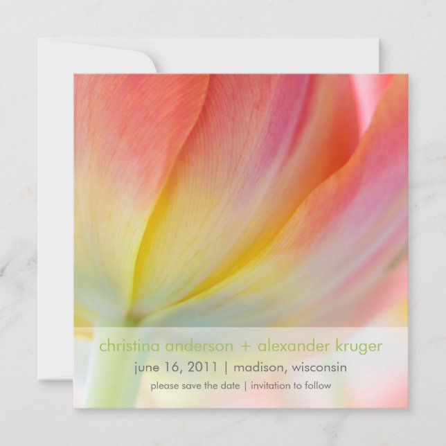 Vårens färger • Spara datum-anmälan Datumet (Framsida)