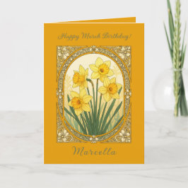 Vårens Första Leende Mars-Narkissen Kort