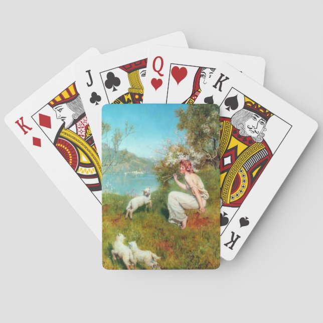 Vårens glädje (av John Collier) Casinokort (Baksidan)