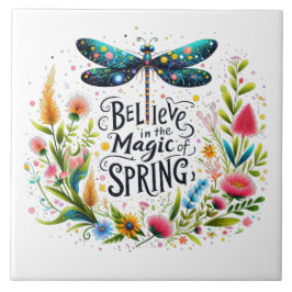 Vårens magi blomster kakelplatta