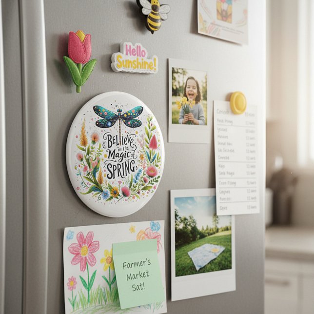 Vårens magi blomster magnet (Skapare uppladdad)