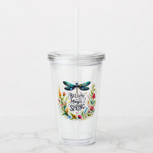 Vårens magi blomster take away mugg