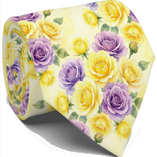 Vårens mode Bröllops- och evenemangsblommig slip Slips