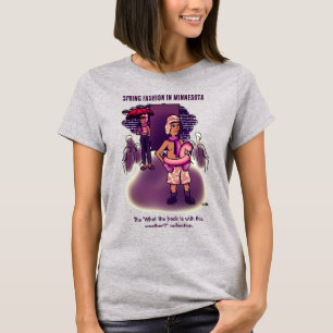 Vårens mode grå t shirt