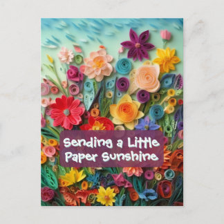 Vårens solsken Blommig vykort