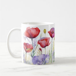 Vårens viskningar – Poppy Bloom-mugg Kaffemugg