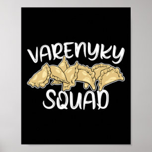 Varenyky-styrkan Rolig ukrainsk mat Ukraina Kultur Poster