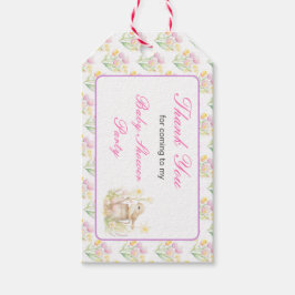 Vårfågel Vattningskanna Baby Shower Presentetikett