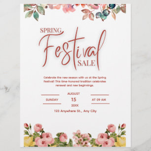 Vårfestflygblad, Vårfestinbjudan, Vår Reklamblad