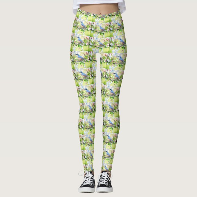 vårfling blåfågel leggings (Framsida)