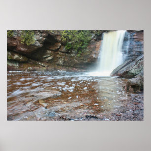 Vårflöde vid Hungarian Falls – Övre halvan Poster
