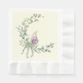 Vårflygande Fjärilspapper Pappersservett