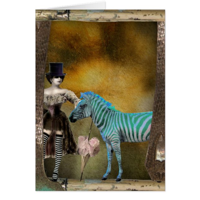 Varför är du så blå, mr Zebra? Hälsningskort (Framsidan)