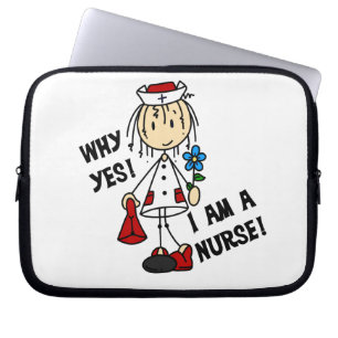 Varför är jag sjuksköterska? laptop sleeve