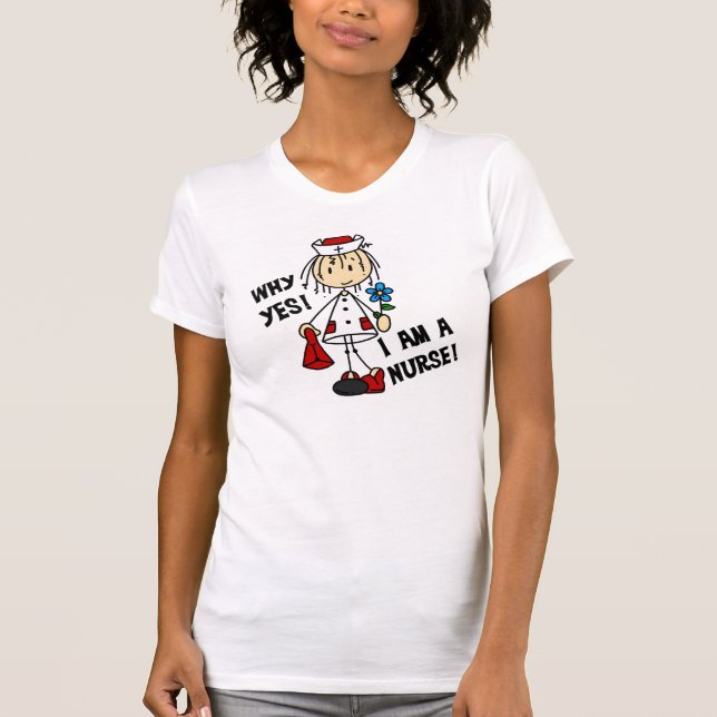 Varför är jag sjuksköterska? t shirt (Framsida)