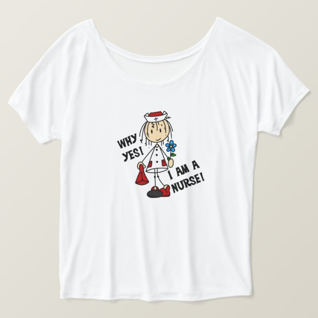 Varför är jag sjuksköterska? tee shirt (Design framsida)