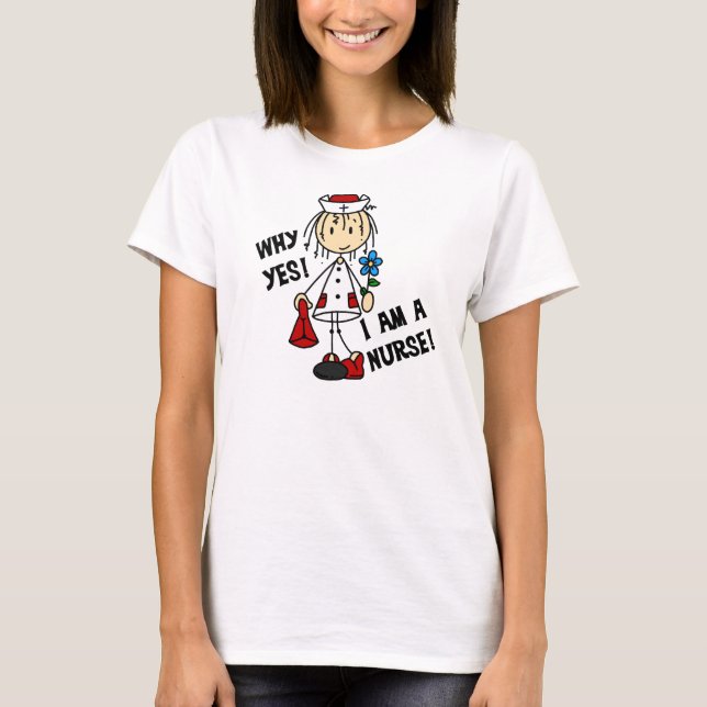 Varför är jag sjuksköterska? tee shirt (Framsida)