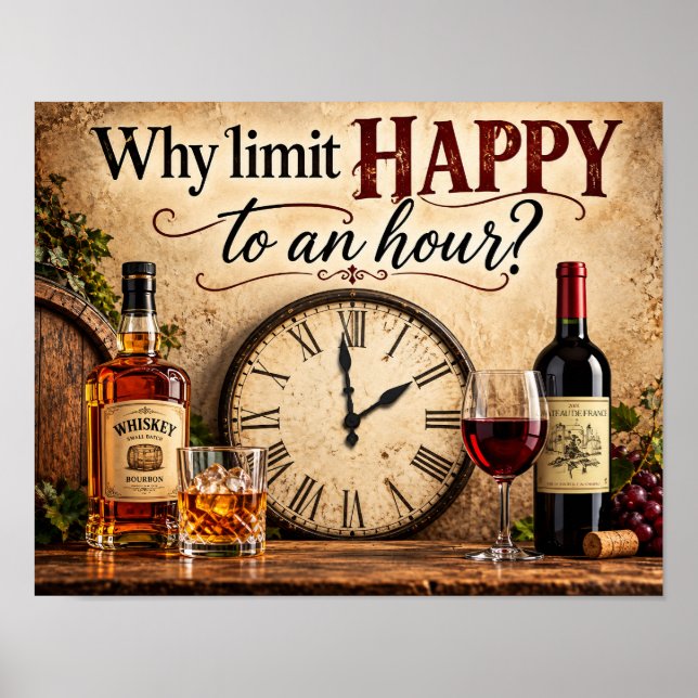 Varför begränsa Happy till en timme Poster (Framsidan)