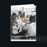 Varför behöver du en dreidel för soppan? helgkort<br><div class="desc">Lyckliga Channukah… ibland är den bättre att vara döv!!!</div>
