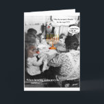 Varför behöver du en dreidel för soppan? helgkort<br><div class="desc">Lyckliga Channukah… ibland är den bättre att vara döv!!!</div>