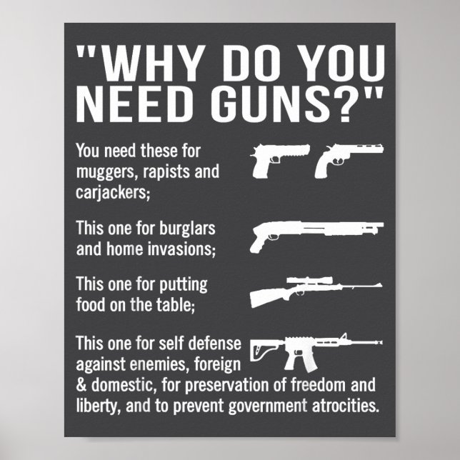 Varför behöver du vapen  poster (Framsidan)