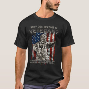 Varför blev jag veteran för att fotbollen Baseba T Shirt