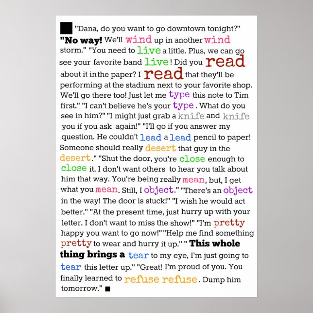 Varför engelska är så svårt att lära poster (Framsidan)