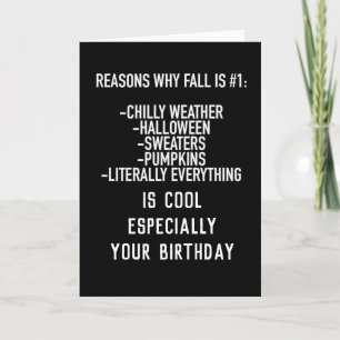 VARFÖR "FALL ELLER AUTUMN BIRTHDAYS" ÄR SÅ COOLA KORT