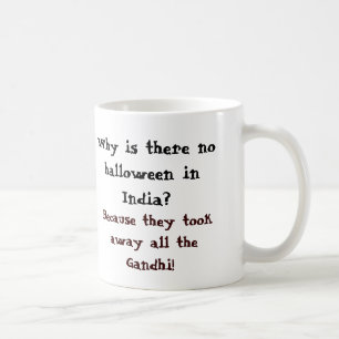 Varför finns det ingen halloween i Indien? Kaffemugg